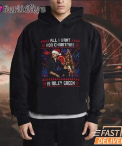 All I Want For Christmas Is Riley Green T-Shirt, Stranger Things Upside Down Holiday Tee