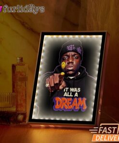 Biggie Dream All Black Mirror Night Light