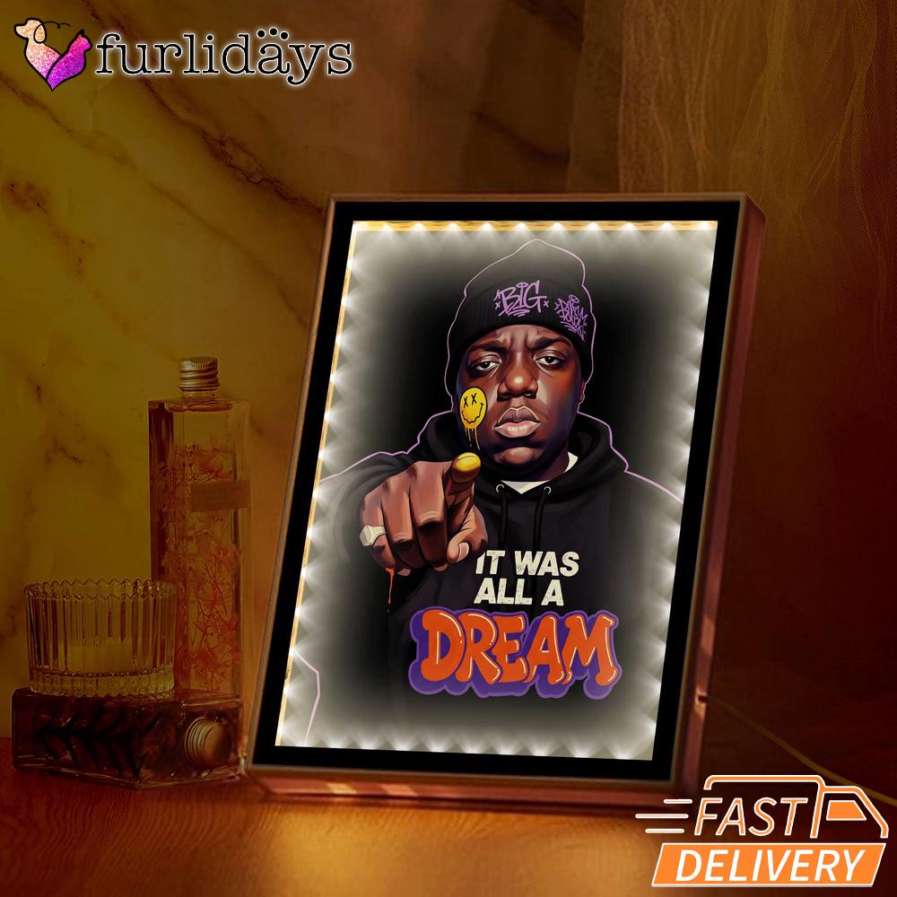 Biggie Dream All Black Mirror Night Light Biggie Dream All Black Mirror Night Light