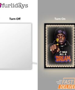 Biggie Dream All Black Mirror Night Light