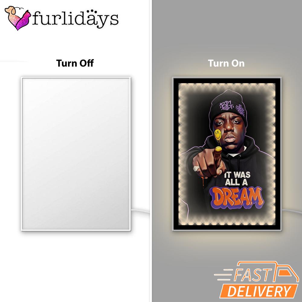 Biggie Dream All Black Mirror Night Light Biggie Dream All Black Mirror Night Light