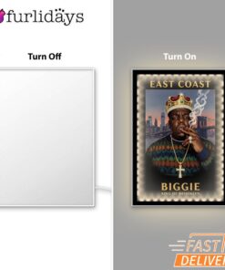 Biggie East Coast King Art Mirror Night Light