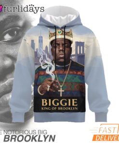 Biggie East Coast Legend 3D Hoodie, Rapper Hoodie