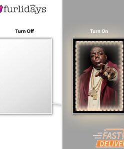 Biggie Red Jacket Boss Mirror Night Light