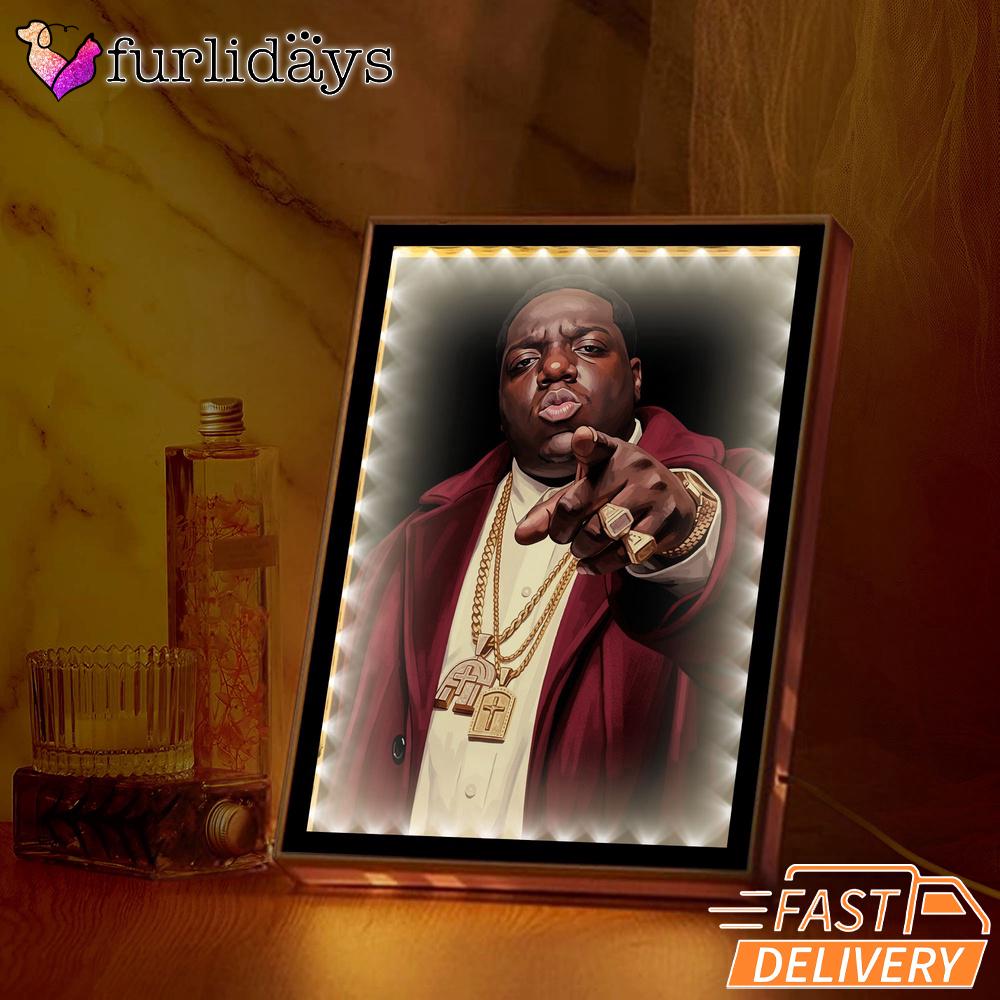 Biggie Red Jacket Boss Mirror Night Light Biggie Red Jacket Boss Mirror Night Light