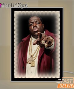 Biggie Red Jacket Boss Mirror Night Light