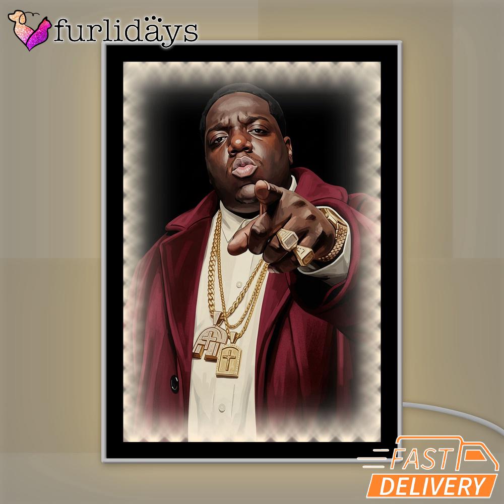 Biggie Red Jacket Boss Mirror Night Light Biggie Red Jacket Boss Mirror Night Light
