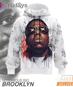 Biggie Smalls Pop Art 3D Hoodie, Rapper Hoodie