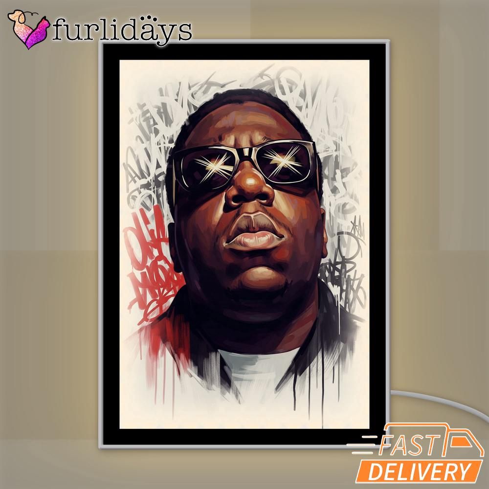 Biggie Smalls Pop Art Mirror Night Light Biggie Smalls Pop Art Mirror Night Light