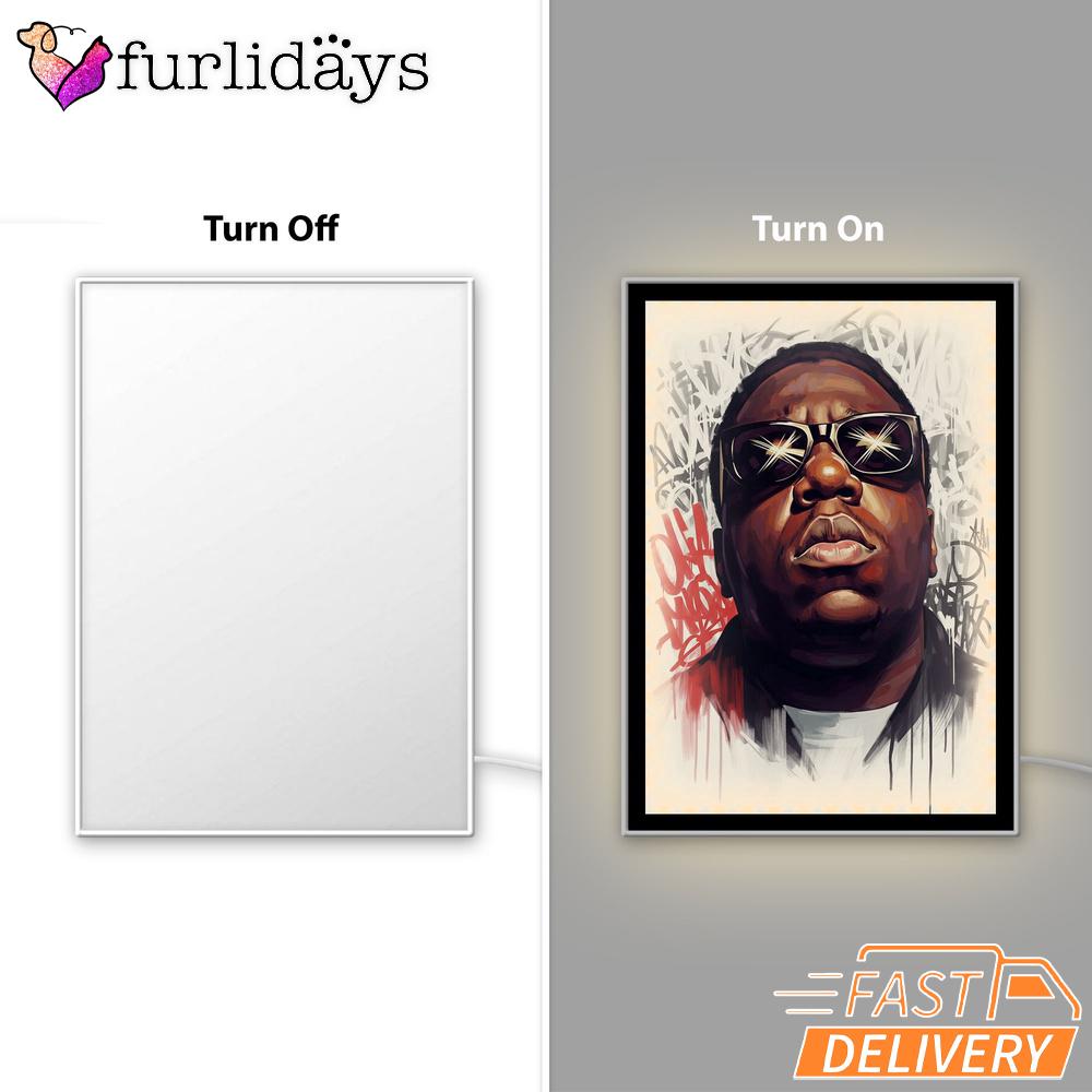 Biggie Smalls Pop Art Mirror Night Light Biggie Smalls Pop Art Mirror Night Light