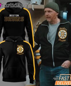 Boston Bruins Hockey Black and Gold Classic Logo Hoodie