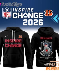 Cincinnati Bengals NFL Black Lives Matter Inspire Change 2026 Hoodie