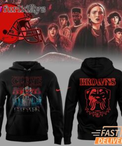 Cleveland Browns Stranger Things Hoodie, Upside Down Fan Edition
