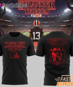 Cleveland Browns Stranger Things Shirt, Hawkins Football Mashup Tee