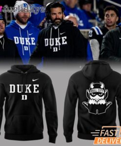 Duke Blue Devils Gothic D Wordmark Devil Logo Hoodie