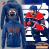 Edmonton Oilers 1000 Career Points Player Portrait Graphic Hoodie