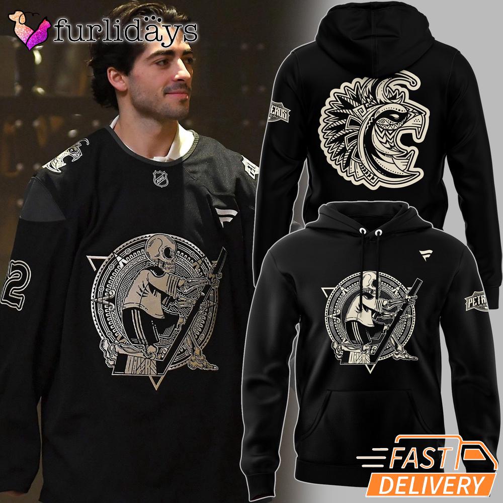 Edmonton Oilers Fierce Oil Drop Skull Logo Black Hoodie Edmonton Oilers Fierce Oil Drop Skull Logo Black Hoodie