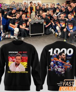 Edmonton Oilers Leon Draisaitl 1000 Career Points Tribute T Shirt