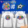 Edmonton Oilers Pride Brain Color Art Logo White Hoodie