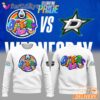 Edmonton Oilers Pride Brain Color Art Logo White Sweatshirt