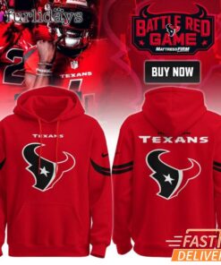 Houston Texans Battle Red Game Day Red Hoodie
