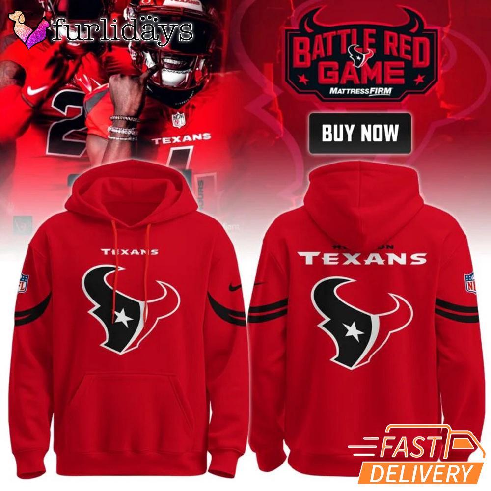 Houston Texans Battle Red Game Day Red Hoodie Houston Texans Battle Red Game Day Red Hoodie
