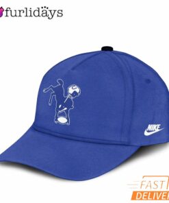 Indianapolis Colts Charging Horse Line Art Blue Baseball Cap