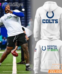 Indianapolis Colts Horseshoe Logo White Limited Edition Hoodie