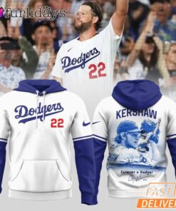 Los Angeles Dodgers 2025 Postseason Kershaw Player Graphic Hoodie