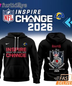 Los Angeles Rams NFL Black Lives Matter Inspire Change 2026 Hoodie