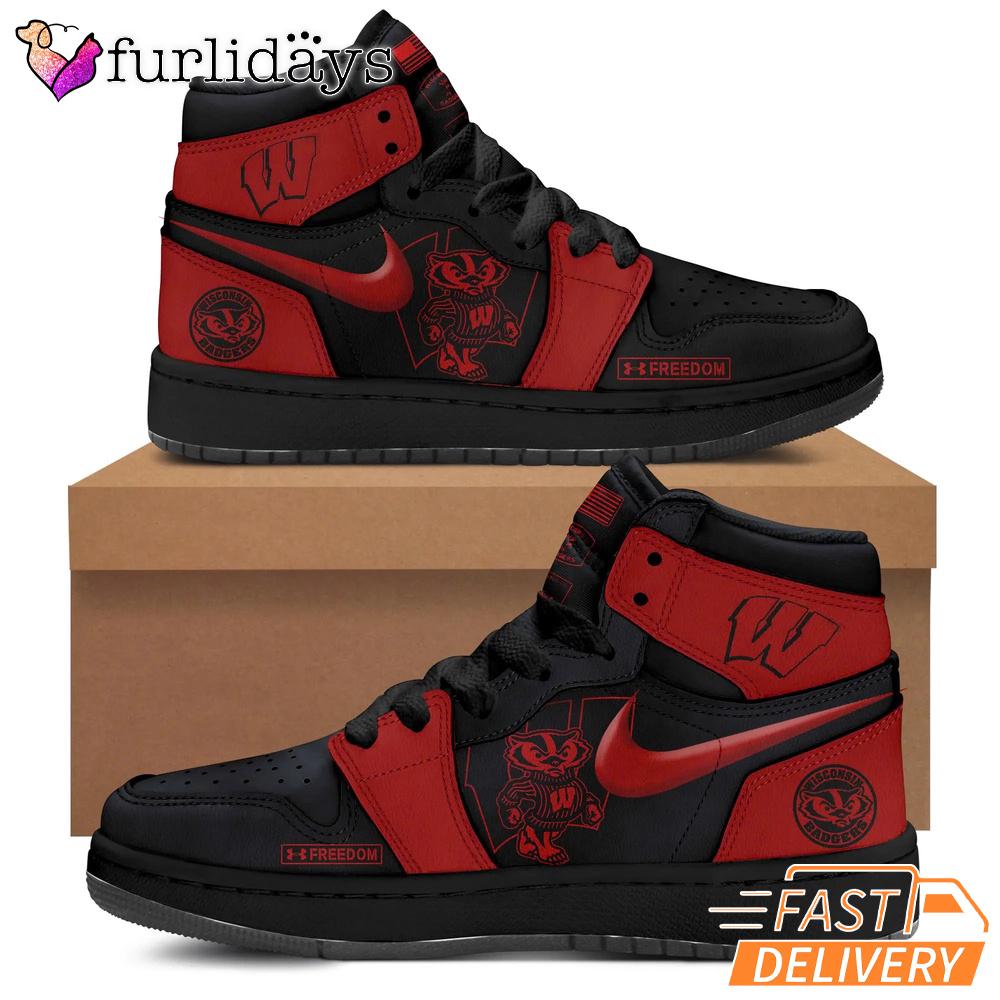 Luke Fickell Wisconsin Badgers Freedom Edition Air Jordan 1 Shoes Sneaker Luke Fickell Wisconsin Badgers Freedom Edition Air Jordan 1 Shoes Sneaker