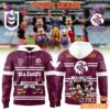 Manly Warringah Sea Eagles Mickey Mouse Maroon Hoodie