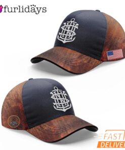 Navy Midshipmen 250th Anniversary Crest Wood Panel Baseball Cap