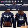Navy Midshipmen 250th Anniversary Patriotic Crest Graphic Hoodie