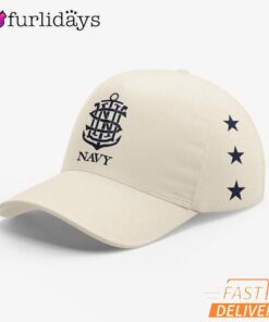 Navy Midshipmen Anchor Crest Star Side Panel Baseball Cap