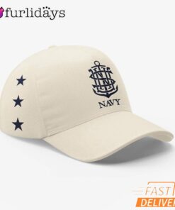 Navy Midshipmen Anchor Crest Star Side Panel Baseball Cap