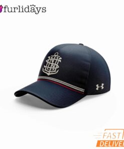 Navy Midshipmen Football 250th Anniversary Crest Graphic Baseball Cap