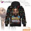Nipsey Hussle Abstract Graffiti 3D Hoodie Urban Hip Hop Style