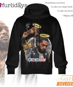 Nipsey Hussle Crenshaw Street 3D Hoodie Rap Legend Memorial