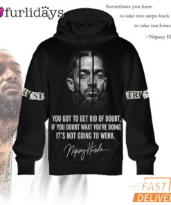 Nipsey Hussle Quote 3D Hoodie Motivational Streetwear Tribute
