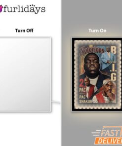 Notorious BIG Biggie Portrait Mirror Night Light