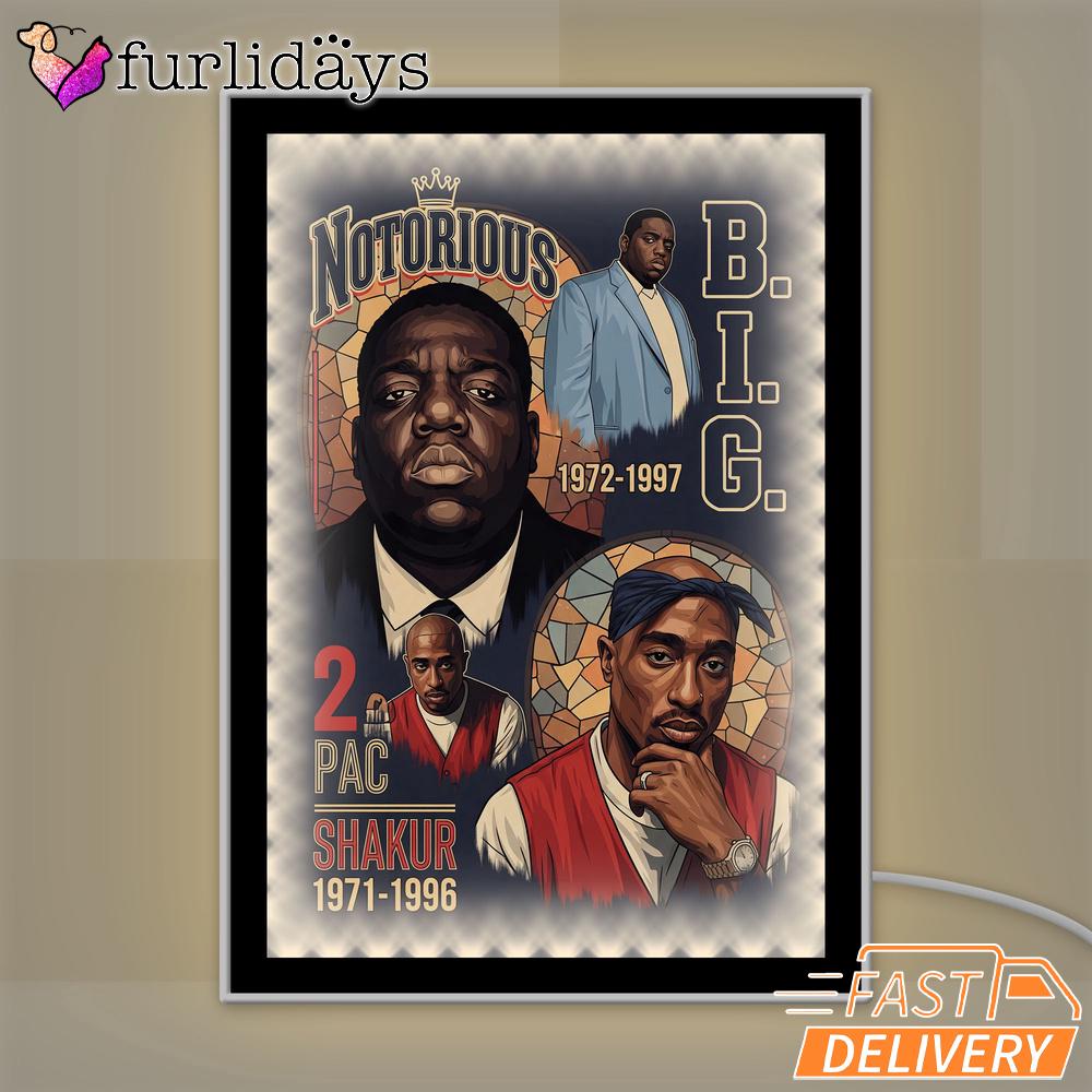 Notorious BIG Classic Tribute Mirror Night Light, Rapper Lamp Notorious BIG Classic Tribute Mirror Night Light, Rapper Lamp
