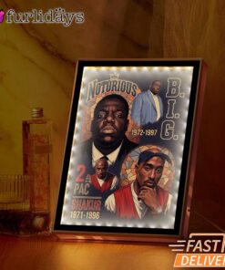 Notorious BIG Classic Tribute Mirror Night Light, Rapper Lamp