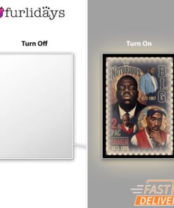 Notorious BIG Classic Tribute Mirror Night Light, Rapper Lamp