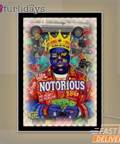 Notorious BIG Money Pop Yellow Mirror Night Light, Rapper Lamp