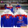 Slovakia Hockey 2026 Winter Olympics Blue Hoodie