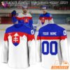 Slovakia Hockey 2026 Winter Olympics White Jersey