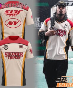 Stranger Things S5 Commemorative New York Jets Inspired T-Shirt