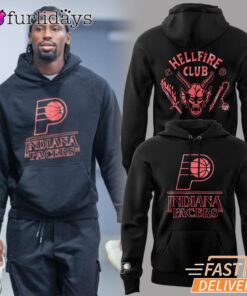 Stranger Things S5 Indiana Pacers Hellfire Club Hoodie