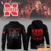 Stranger Things S5 Nebraska Huskers Cornhuskers Flame Hoodie